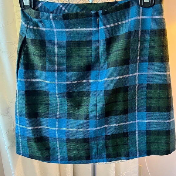 Wilfred Blue Plaid Skirt with Pockets - Picture 4 of 4